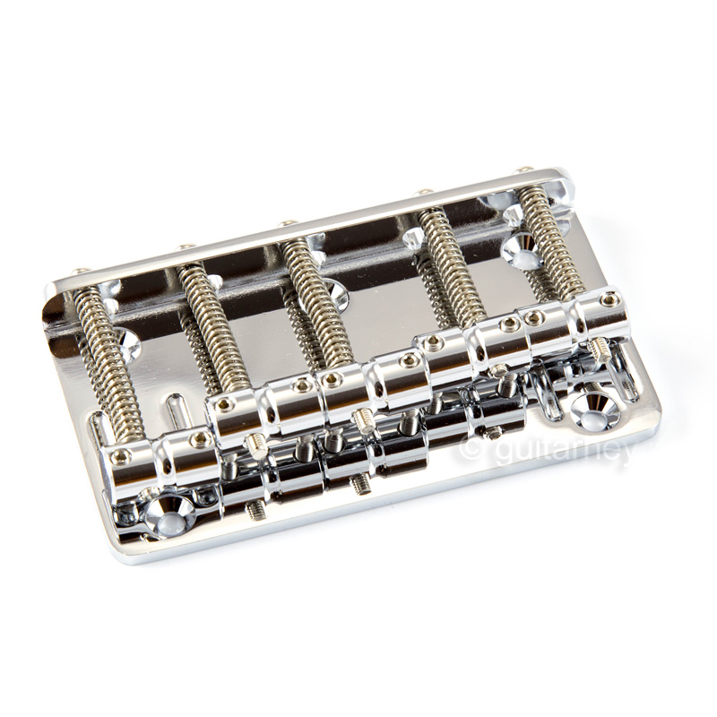 Gotoh 205B5 Vintage Style Bass Bridge Brass Saddles 5String w/ screws